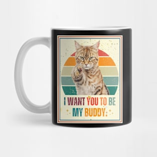 Cat i want you pointing style Mug